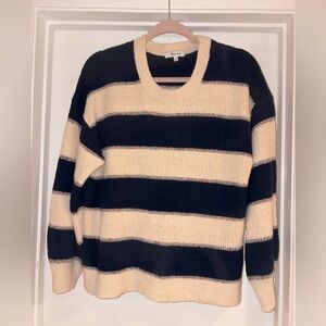 Madewell Striped Navy and Cream Sweater